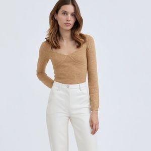 Wilfred Greer Sweater in Heather Tannin